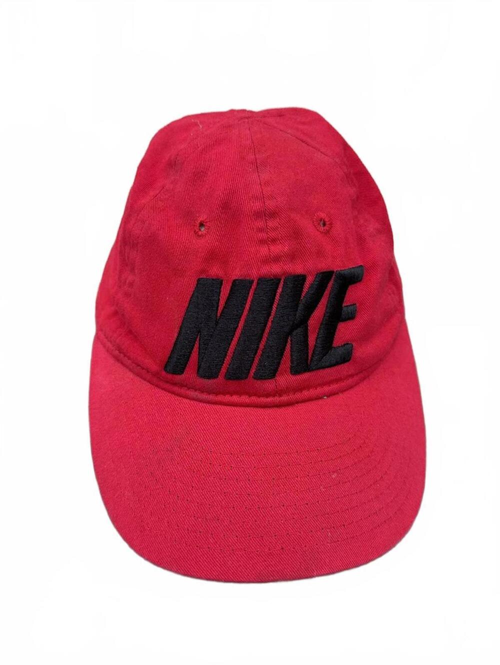 Nike Youth Snapback Hat Red Black Logo 4-7